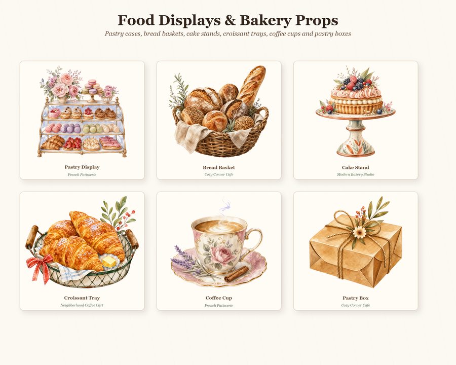 Bakery Cafe Storefront Builder preview