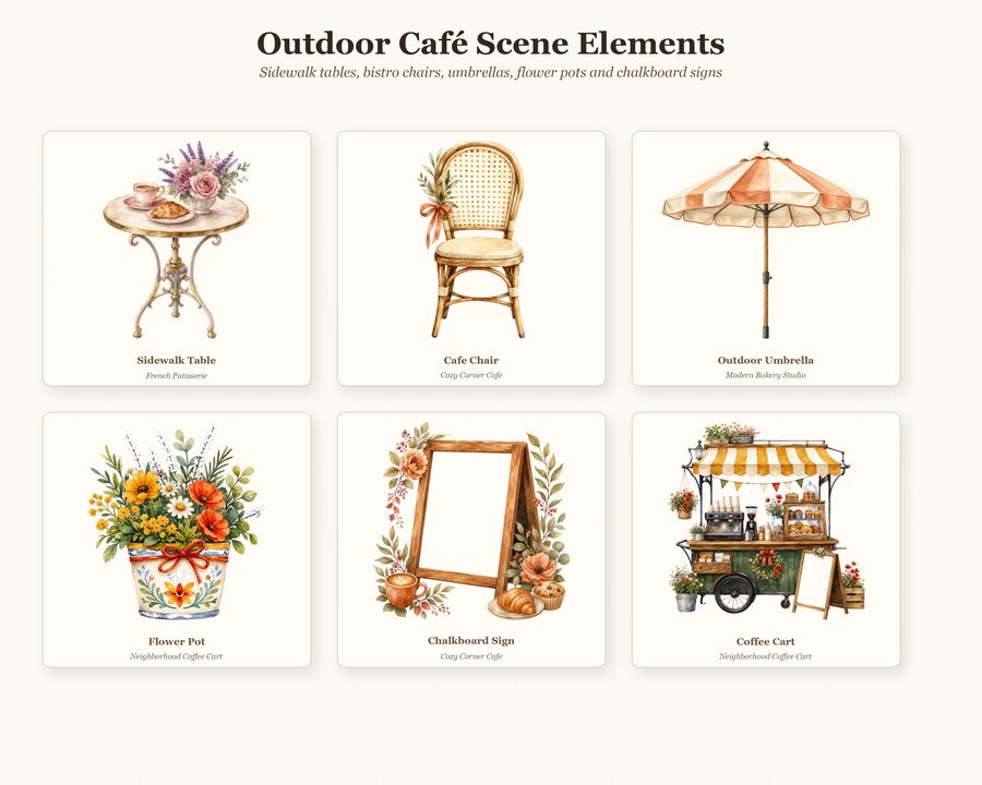 Bakery Cafe Storefront Builder preview