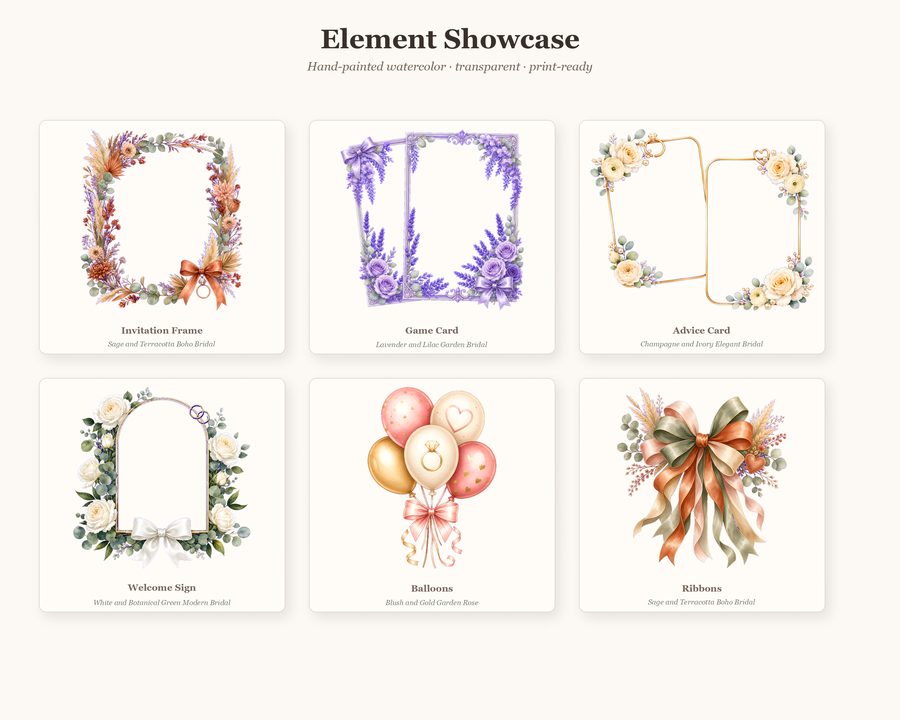Bridal Shower Builder preview