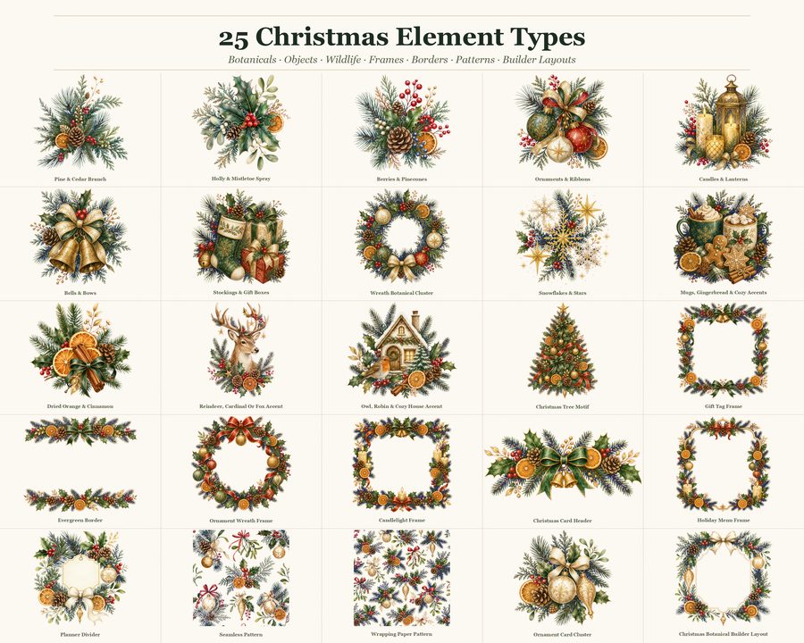 Christmas Botanical Builder preview