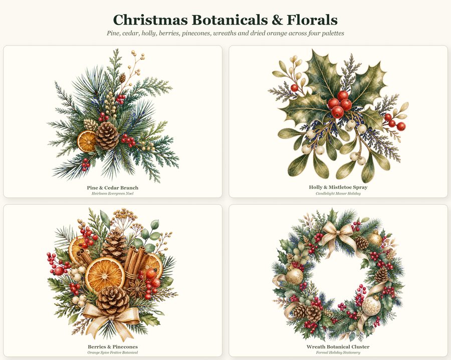 Christmas Botanical Builder preview