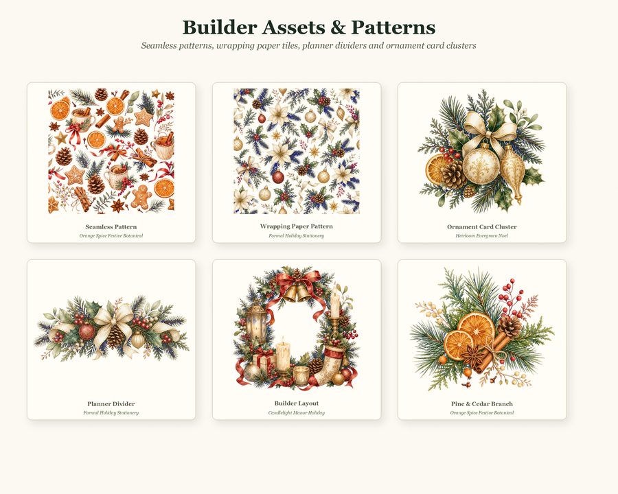 Christmas Botanical Builder preview