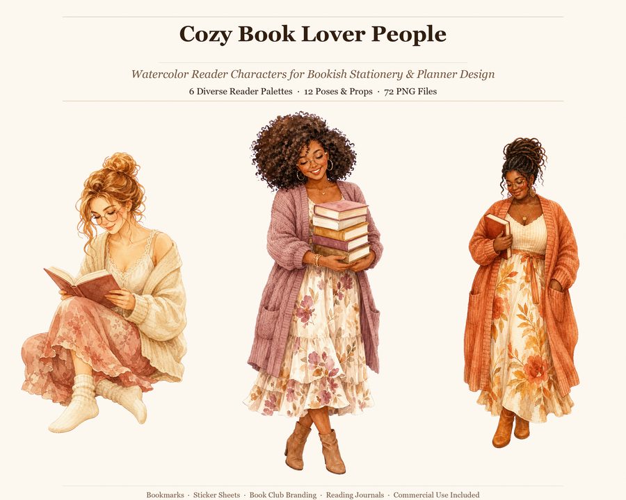 Cozy Book Lover People