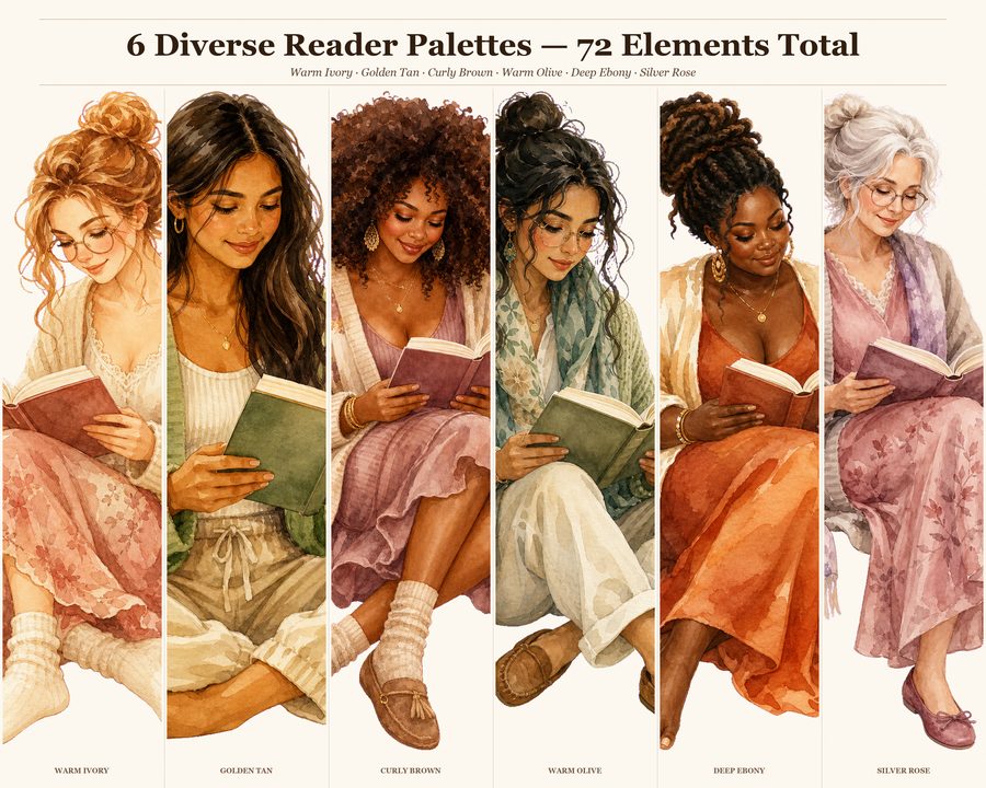 Cozy Book Lover People preview