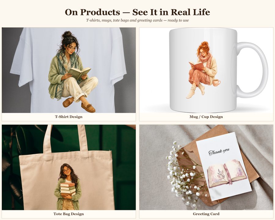 Cozy Book Lover People preview