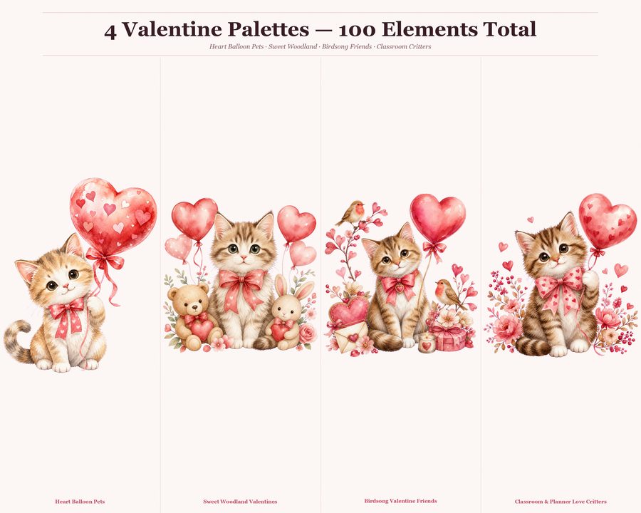Cute Valentine Animals preview