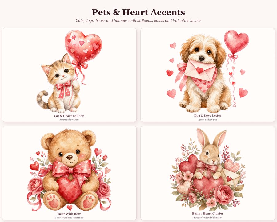 Cute Valentine Animals preview
