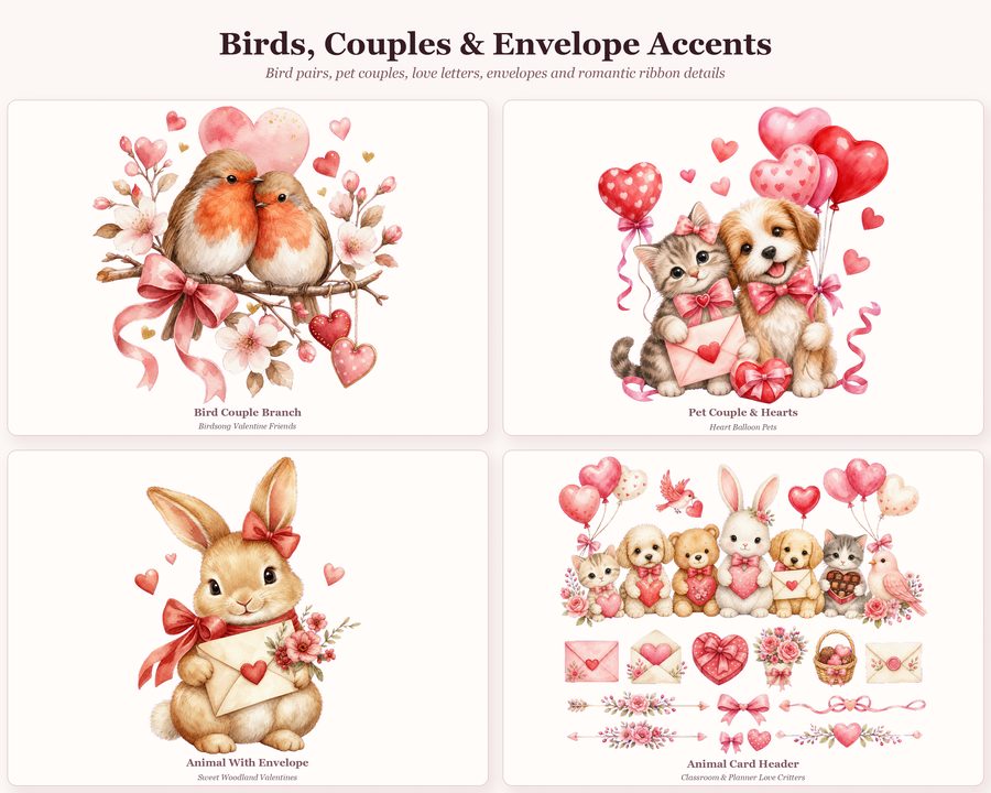 Cute Valentine Animals preview