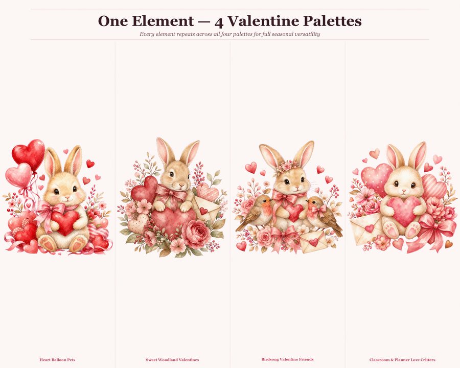 Cute Valentine Animals preview