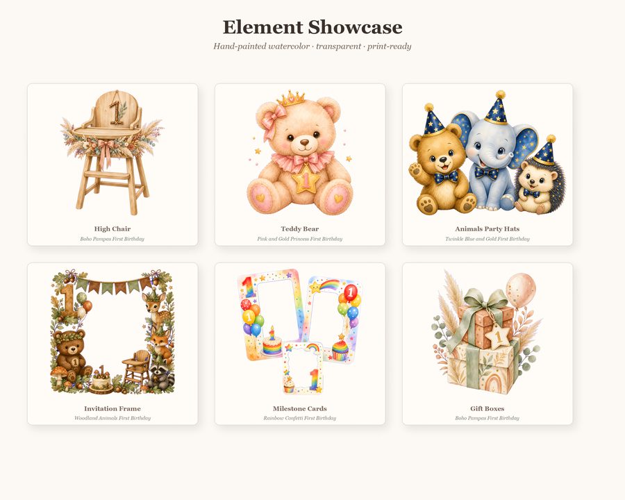 First Birthday Builder preview