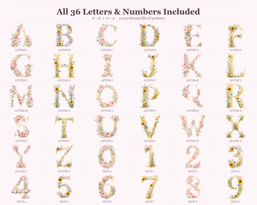 Botanical Alphabet preview