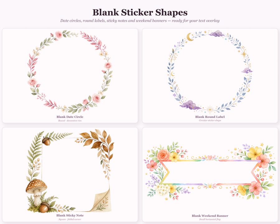 Planner Sticker Builder preview