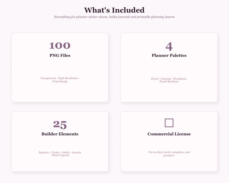 Planner Sticker Builder preview