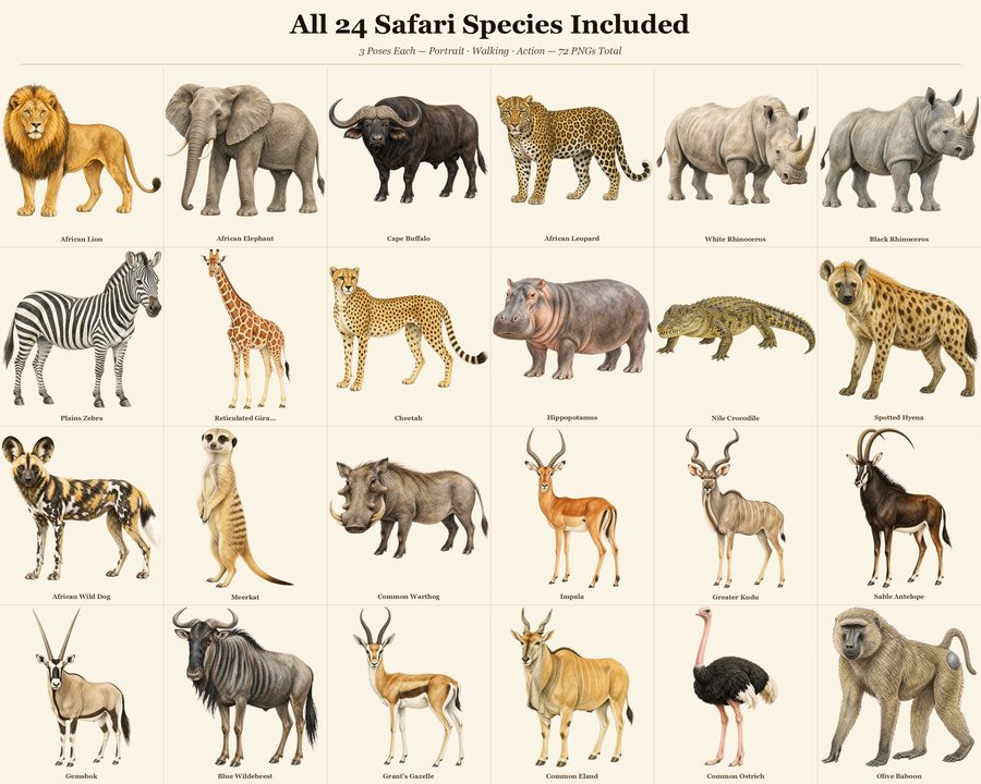 Safari Animals preview
